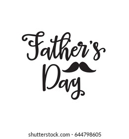 Happy Father's Day Typographic Vector Design