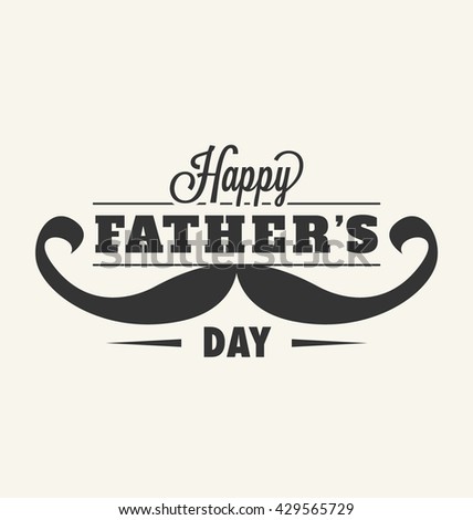 Happy Father's Day Typographic Vector Design
