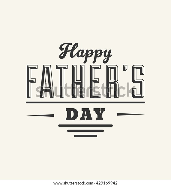 Happy Fathers Day Typographic Vector Design 库存矢量图 免版税