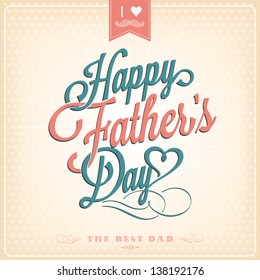 Happy Father's Day Typographical Background