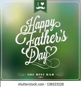 Happy Father's Day Typographical Background