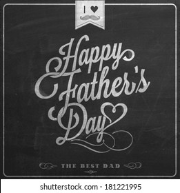 Happy Father's Day Typographical Background