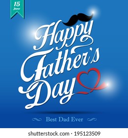 Happy Father's Day Typographical Background