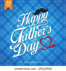 Happy Father's Day Typographical Background