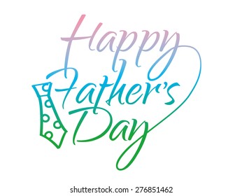 Happy Father's Day Typographical Background