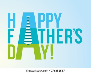 Happy Father's Day Typographical Background