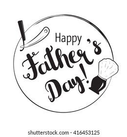  Happy Father's Day typographical background.