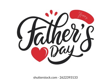 Happy Father's Day typography art Design