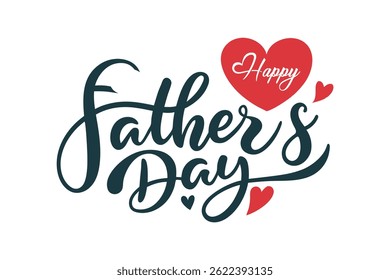 Happy Father's Day typography art Design
