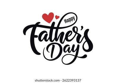 Happy Father's Day typography art Design