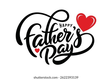Happy Father's Day typography art Design
