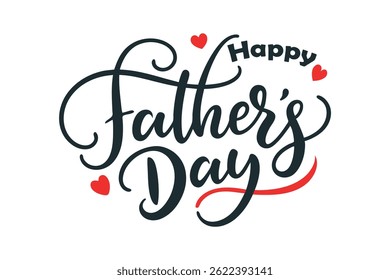 Happy Father's Day typography art Design