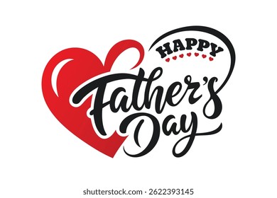 Happy Father's Day typography art Design