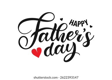 Happy Father's Day typography art Design