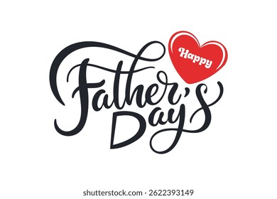 Happy Father's Day typography art Design