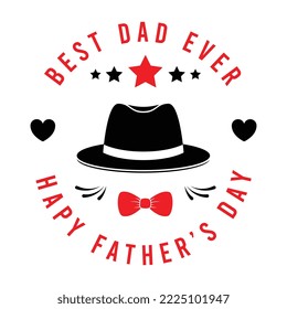 Happy Fathers Day Typography Banner. Father's Day Sale Promotion Calligraphy Poster with Doodle Necktie Poster Design | Father's Day Background | Father Day Banner Design | Father Creative Design	