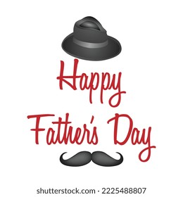 Happy Fathers Day Typography Banner. Father's Day Sale Promotion Calligraphy Poster with Doodle Necktie Poster Design | Father's Day Background | Father Day Banner Design | Father Creative Design	