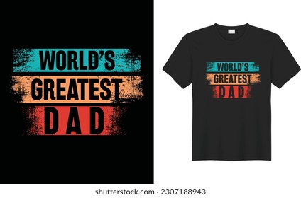 Happy Fathers day typography best T-Shirt Design vector template. Dad Lover Retro vintage, simple, gift, heart, Funny, poster, family, papa, son, Daddy graphic print ready quotes Bundle Shirts.