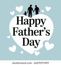 happy father's day typography, collagraphy 