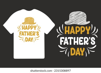 Happy fathers day typography, Daddy t-shirts design, Father's day, Happy Father's Day, Father's day T-shirt design.