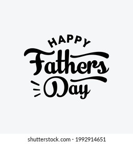 happy Father's day Typography design