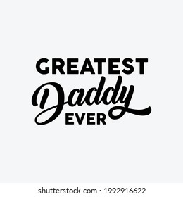 happy Father's day Typography design