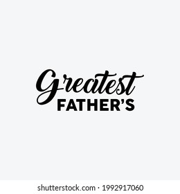 happy Father's day Typography design