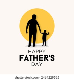 Happy father's day typography design, hand drawn lettering. Holiday lettering isolated on white background.