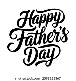 Happy Father's Day typography design