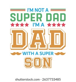 Happy Father's Day Typography Design with Hearts and Hat – Celebration Graphic for Dad
