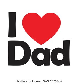 Happy Father's Day Typography Design with Hearts and Hat – Celebration Graphic for Dad	