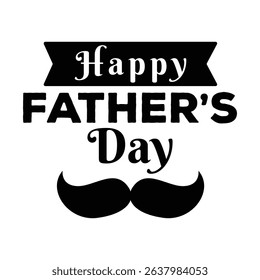 Happy Father's Day Typography Design with Hearts and Hat – Celebration Graphic for Dad	