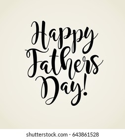 Happy Father's Day. Typography design for greeting cards, web banners. Retro styled calligraphy design. Vector Illustration.