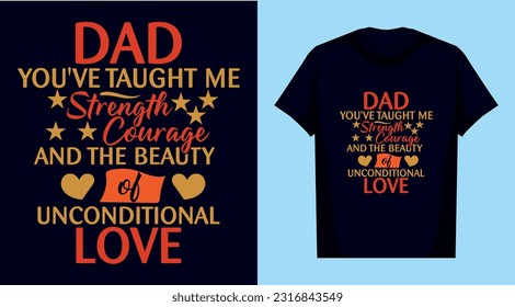 Happy Father's Day typography and graphic vintage t shirt design