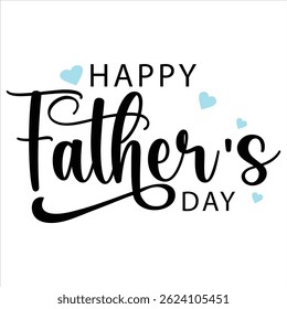 Happy Father's Day -typography poster design