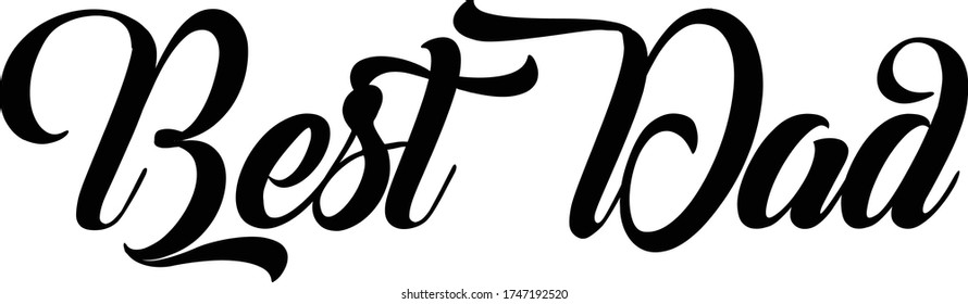 Happy Father's Day, Typography for print or use as poster, card, flyer or T  Shirt 