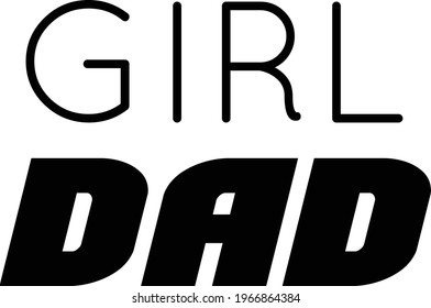 Happy Father's Day, Typography for print or use as poster, card, flyer or T Shirt