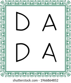 Happy Father's Day, Typography for print or use as poster, card, flyer or T Shirt