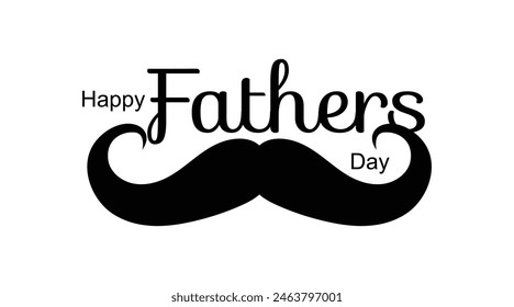 Happy Fathers Day Typography sticker
