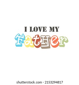 Happy Father's Day Typography T shirt Design. Super Dad t shirt creative print Design Template. Loving papa. Flyer, Brochure, Poster,  Mug, Typography Design. Best Papa t shirt design template