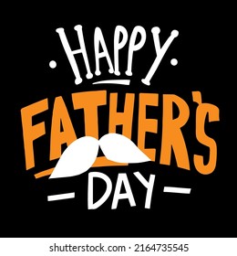 happy father's day typography text