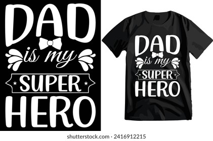 Happy Father's Day Typography T-shirt Design
