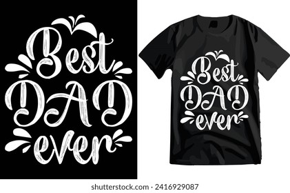 Happy Father's Day Typography T-shirt Design
