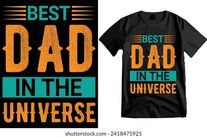 Happy Father's Day Typography T-shirt Design