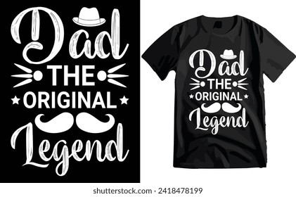 Happy Father's Day Typography T-shirt Design