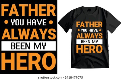 Happy Father's Day Typography T-shirt Design