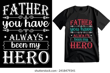 Happy Father's Day Typography T-shirt Design