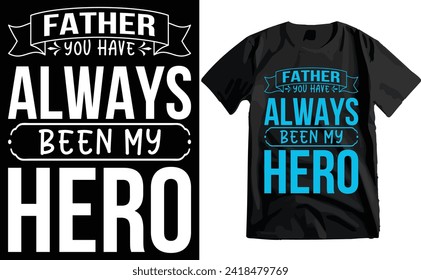 Happy Father's Day Typography T-shirt Design