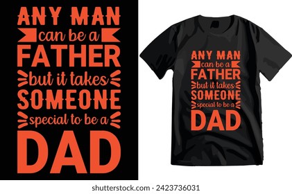 Happy Father's Day Typography T-shirt Design