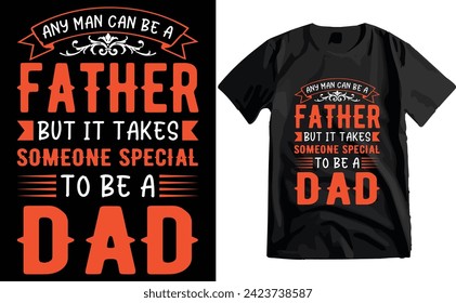 Happy Father's Day Typography T-shirt Design